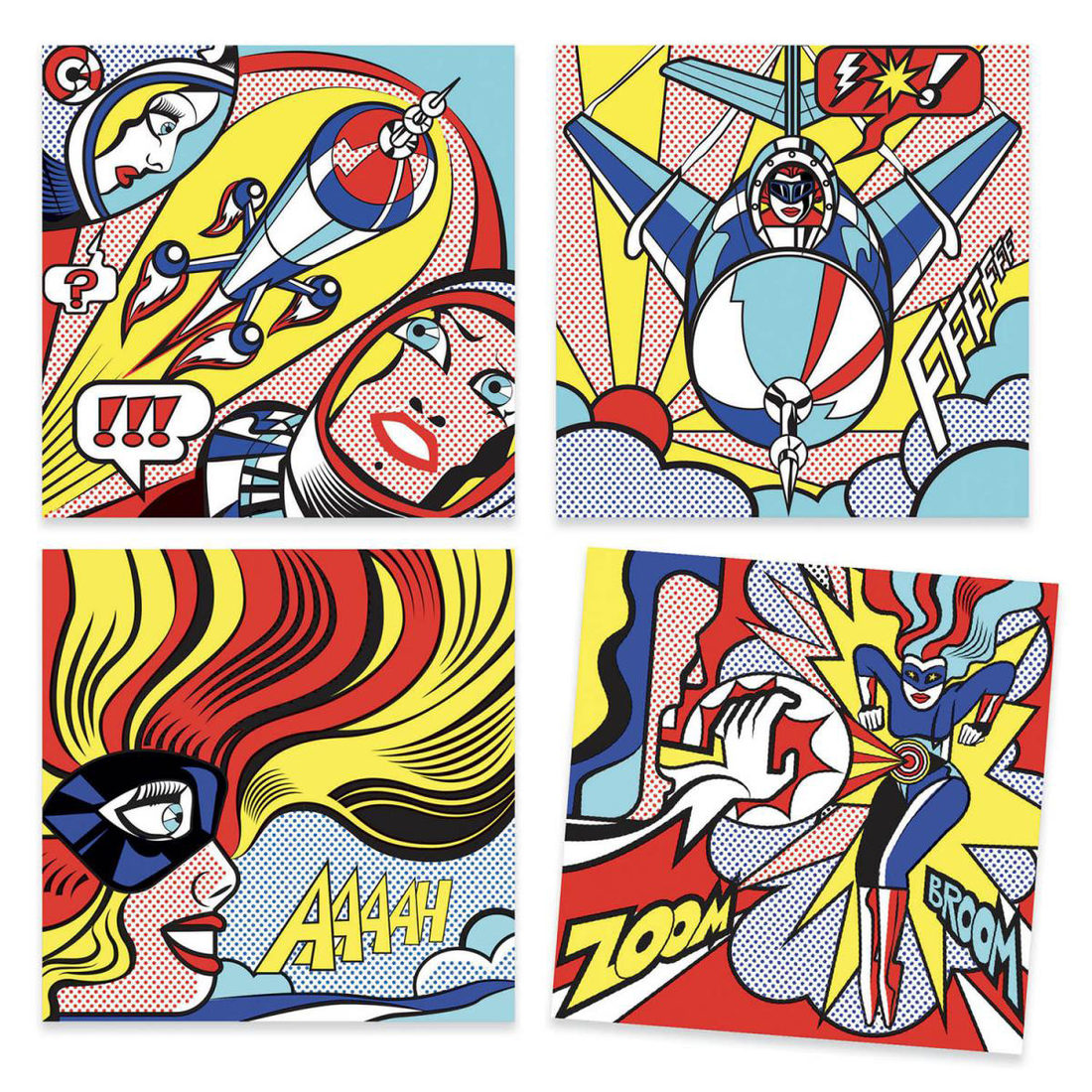 Djeco knutselset inspired by Roy Lichtenstein 7-99 jaar Djeco knutselset inspired by Roy Lichtenstein 7-99 jaar