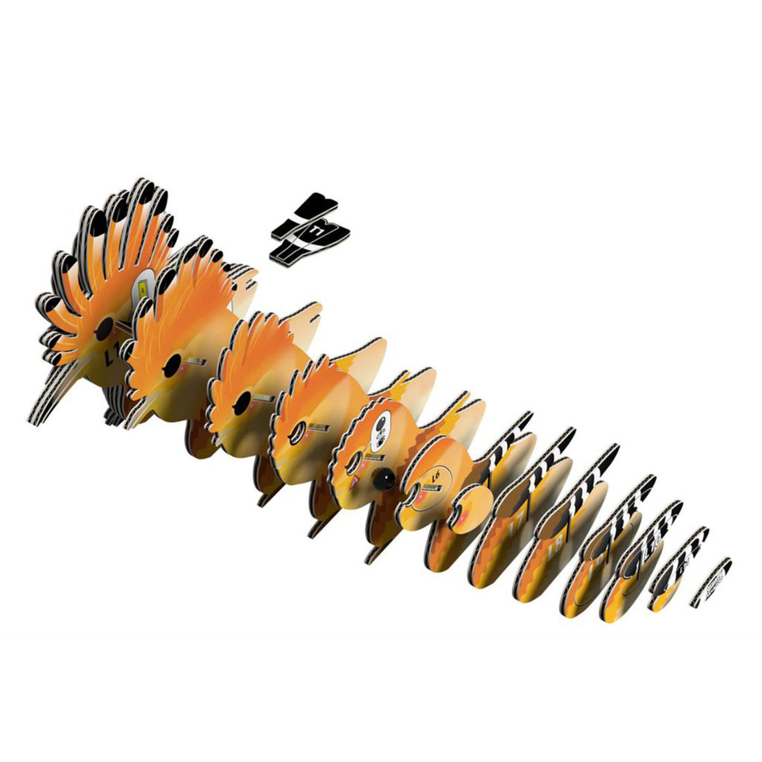 Eugy 3D karton vogel - hop (upupa) Eugy 3D karton vogel - hop (upupa)