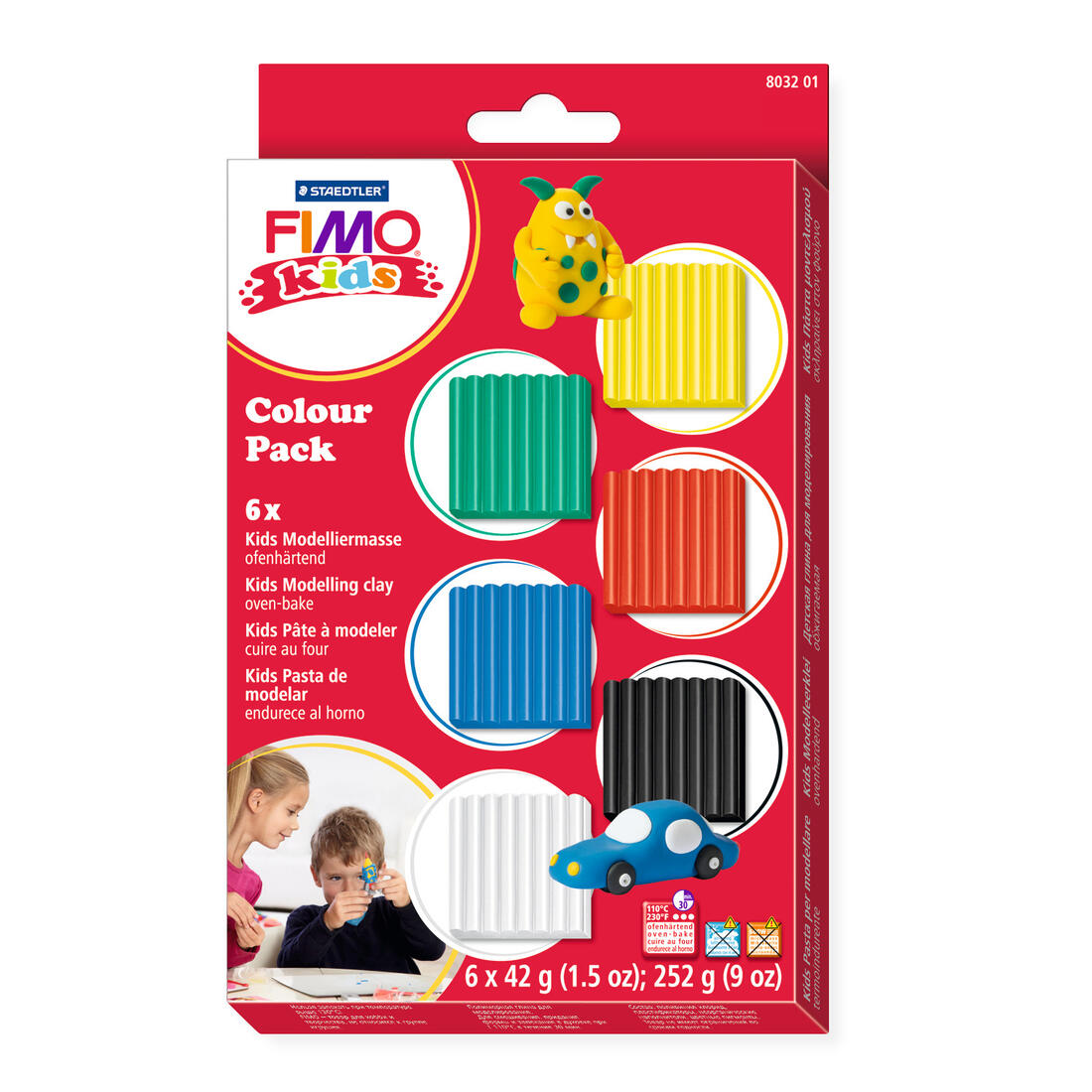 Fimo Kids set basis 6 x 42 g
