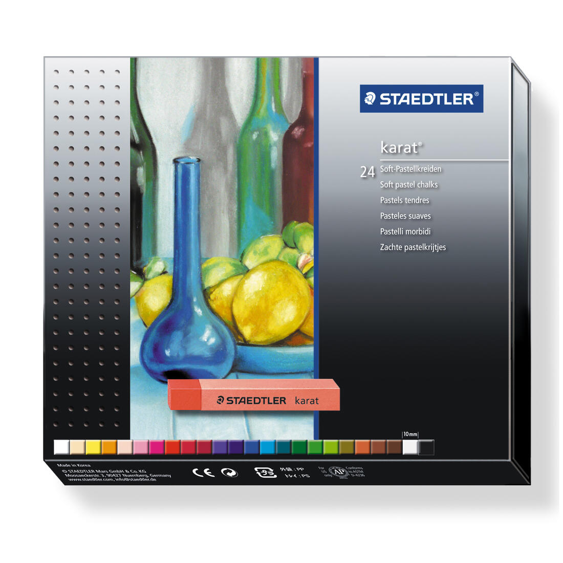 Karat zacht pastelkrijt 24 stuks