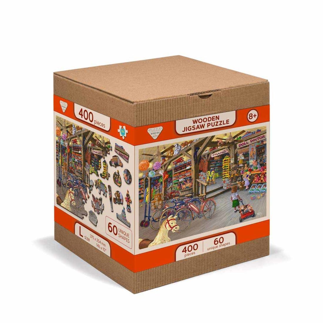 Wooden Puzzles L - In de speelgoedwinkel 400 stuks
