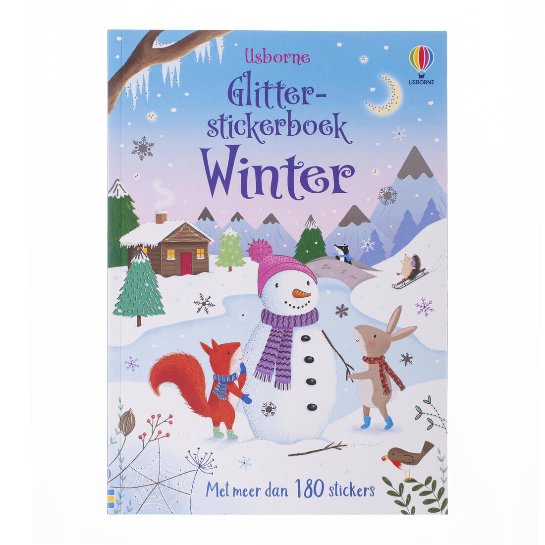 3+ Glitterstickerboek winter 