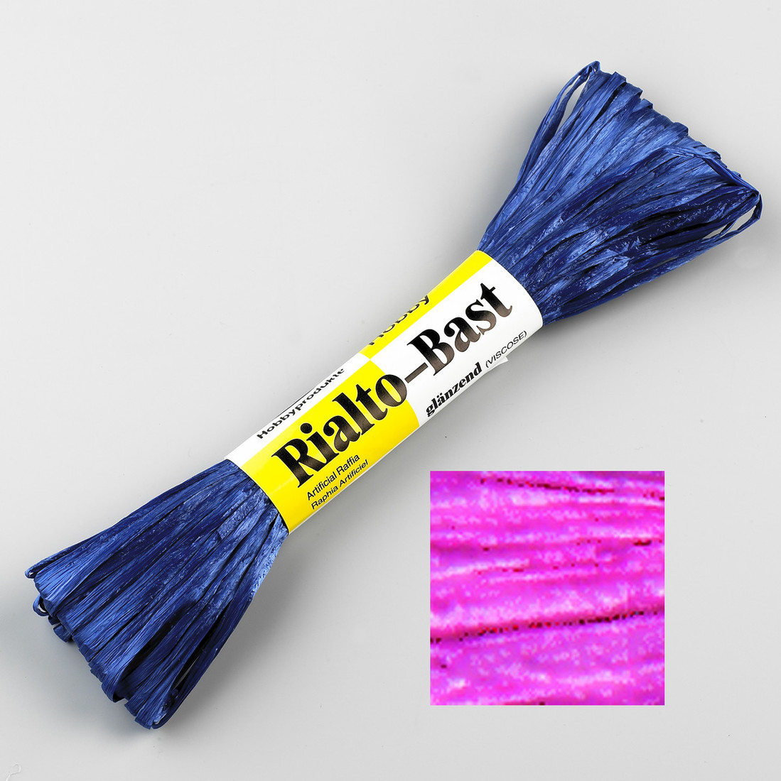 Raffia 23 m glans fuchsia