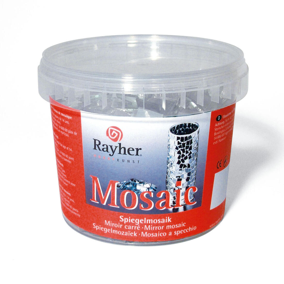 Mozaïek spiegelstukken 1 cm 1 kg ca. 1900 stuks