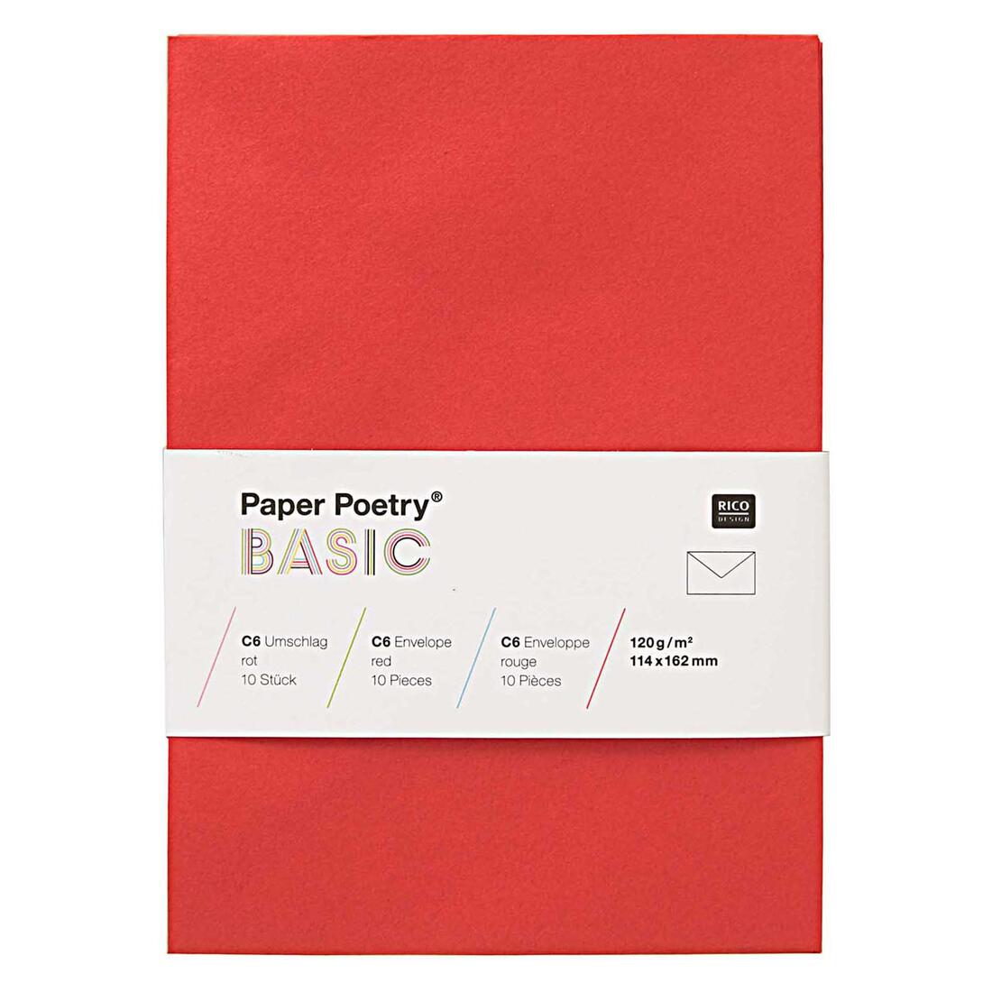 Enveloppe C6 162 x 114 mm 10 stuks 