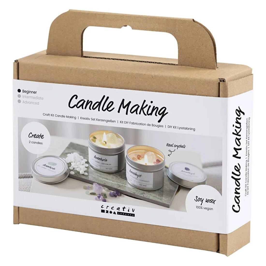 Hobbyset Kaarsgieten sojakaars in blik