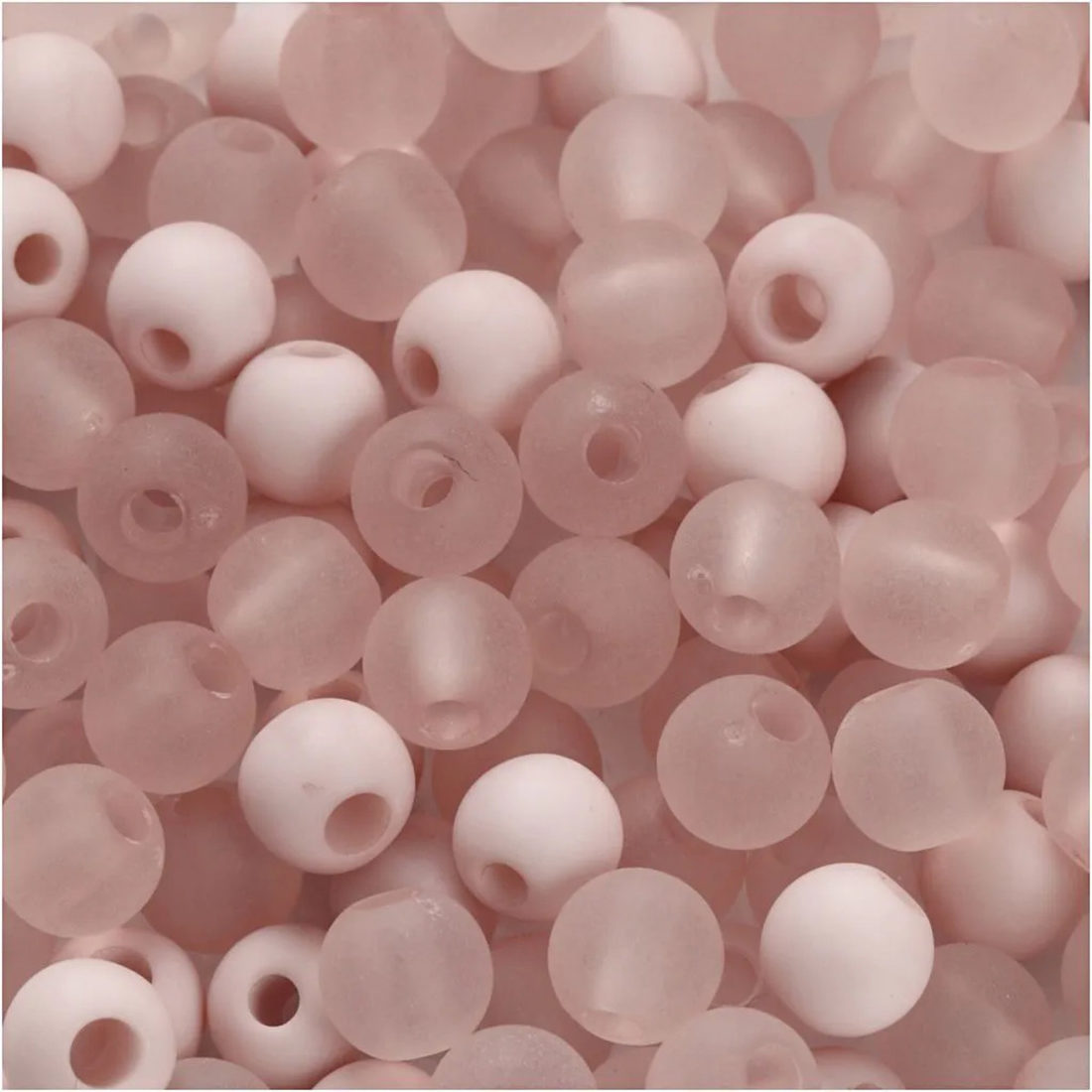 Plastiek kralen 6 mm 40 g