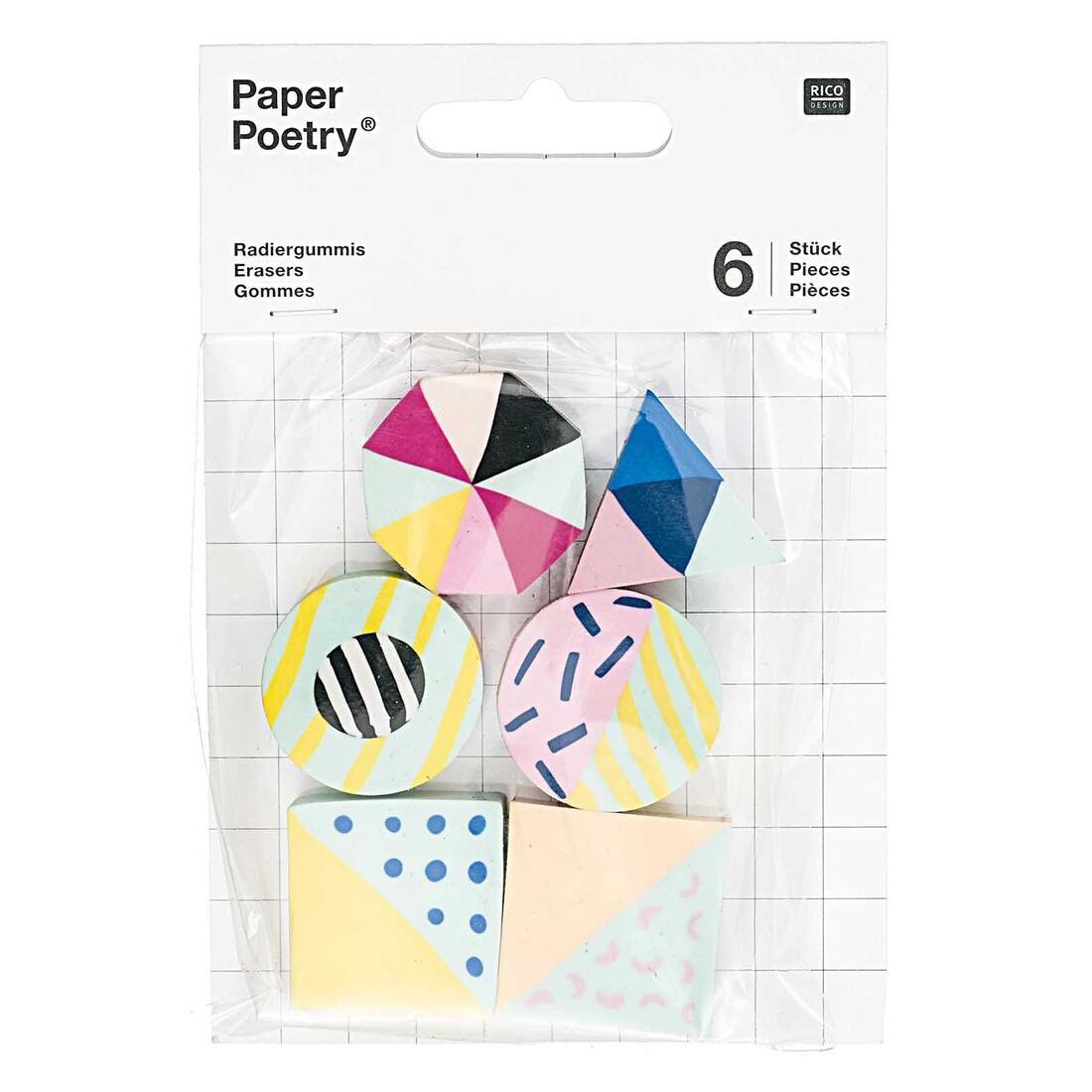 Gommen 6 stuks moderne mix