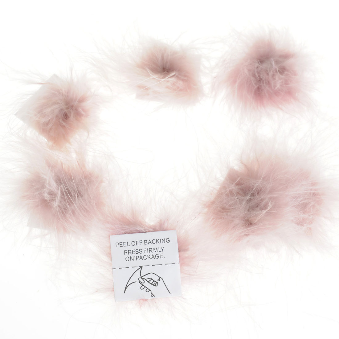 Pluimenpompon 10 stuks oudroze