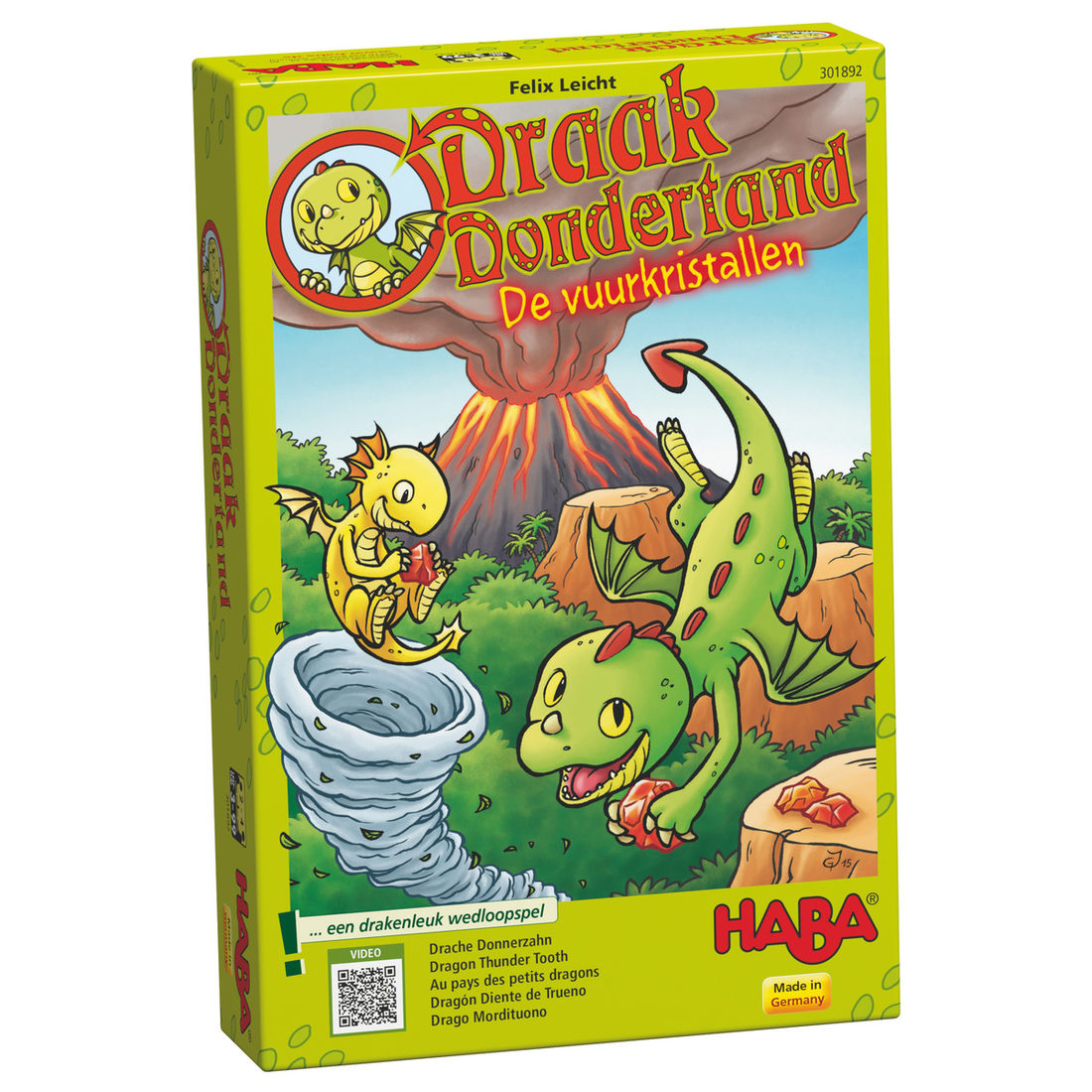 Haba Draak Dondertand en de vuurkristallen 3+