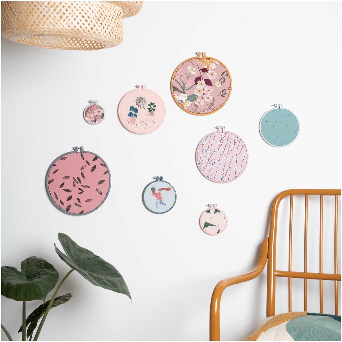 Borduurring plastiek 15,2 cm munt Borduurring plastiek 15,2 cm munt