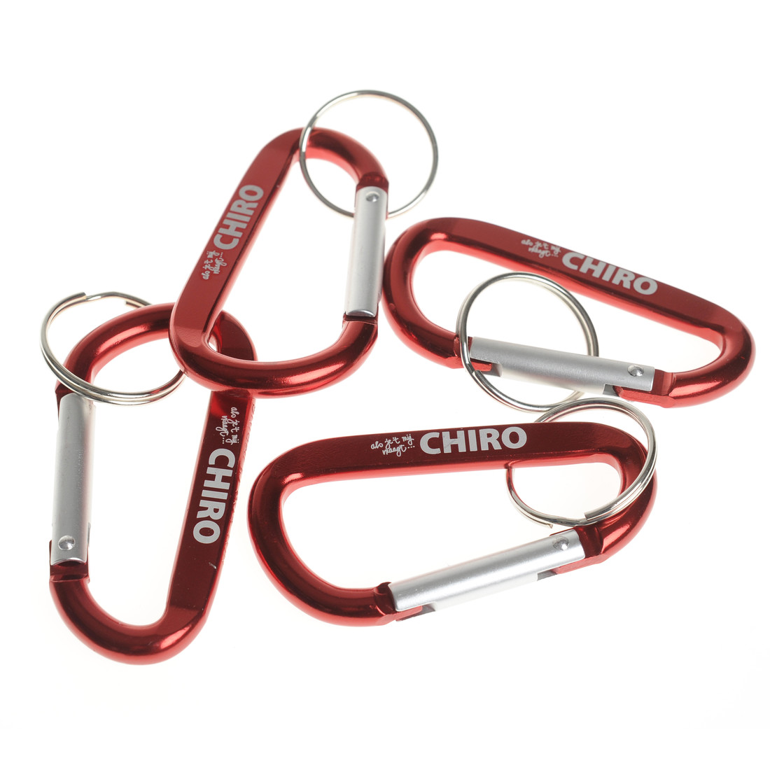 Karabijnhaak Chiro rood (musketon)