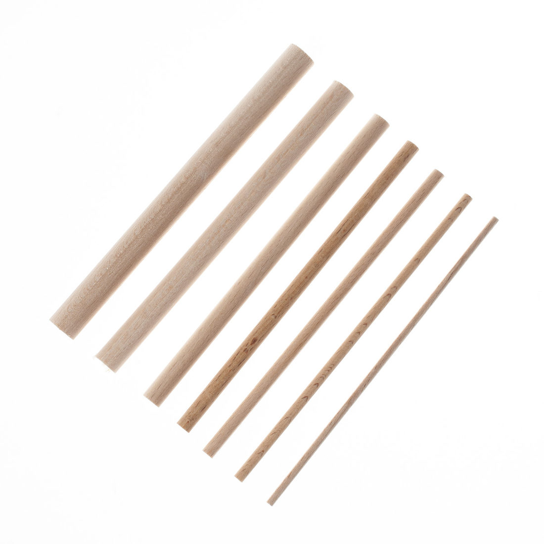 Houten stokjes voor Dot Painting 3 - 12 mm 7 stuks Houten stokjes voor Dot Painting 3 - 12 mm 7 stuks