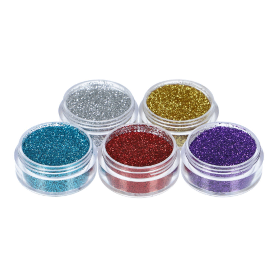 Glitter voor glittertattoos 5 x 5 ml