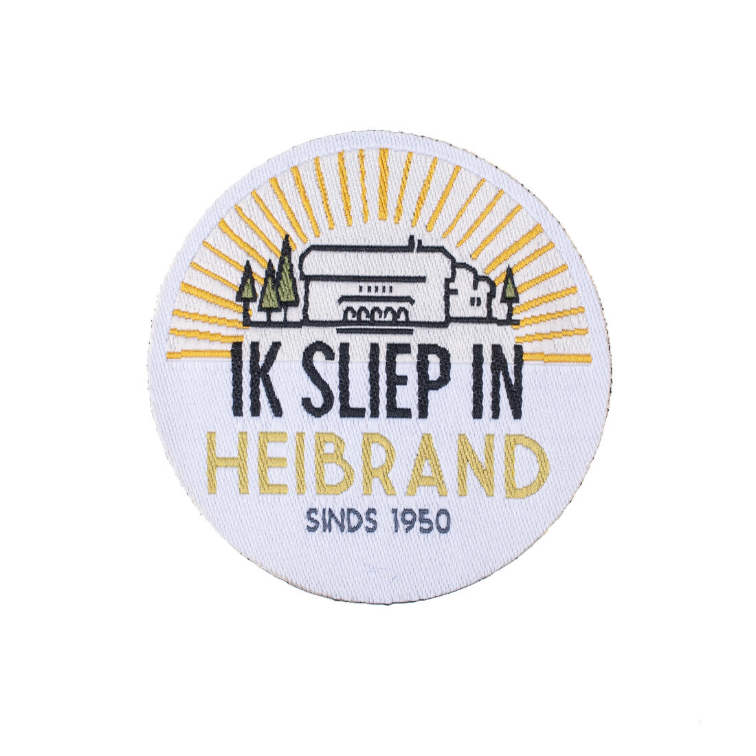 Kenteken Chirohuizen Ik sliep in Heibrand