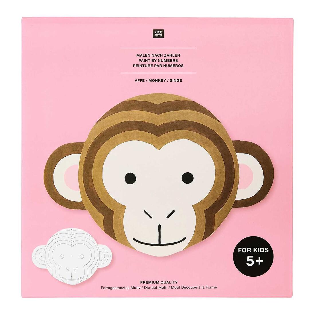 Schilderen op nummer aap 5+