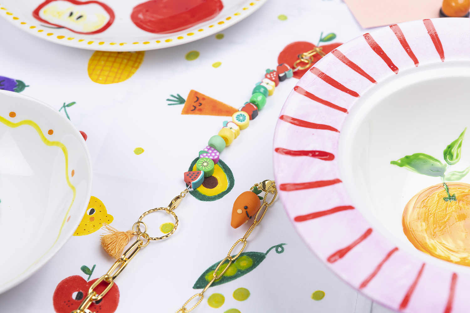 Fruitige telefoonketting 