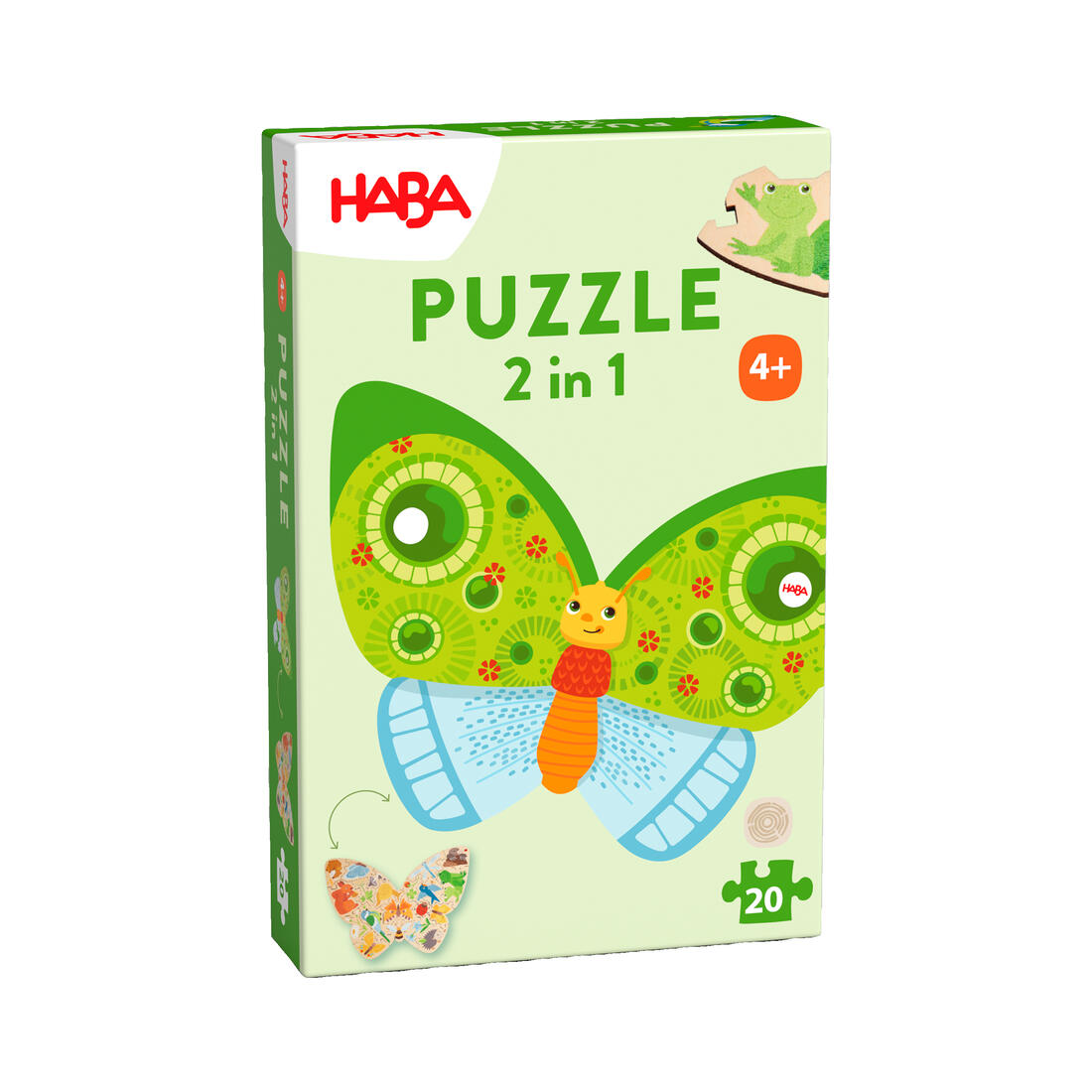 Houten puzzel 2-in-1 Vlinder 4+