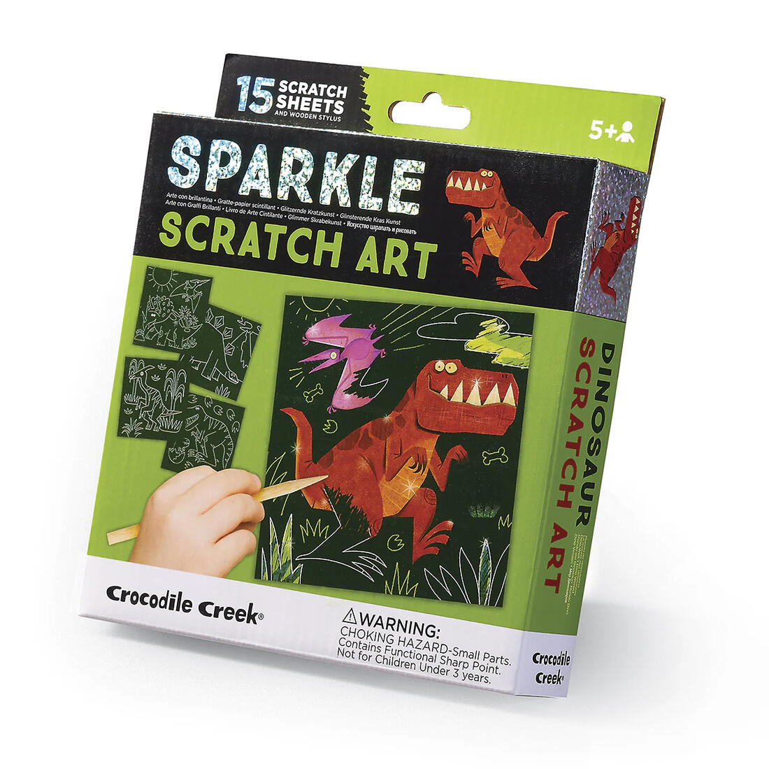 Sparkle Scratch Art - Dinosaurus 5+