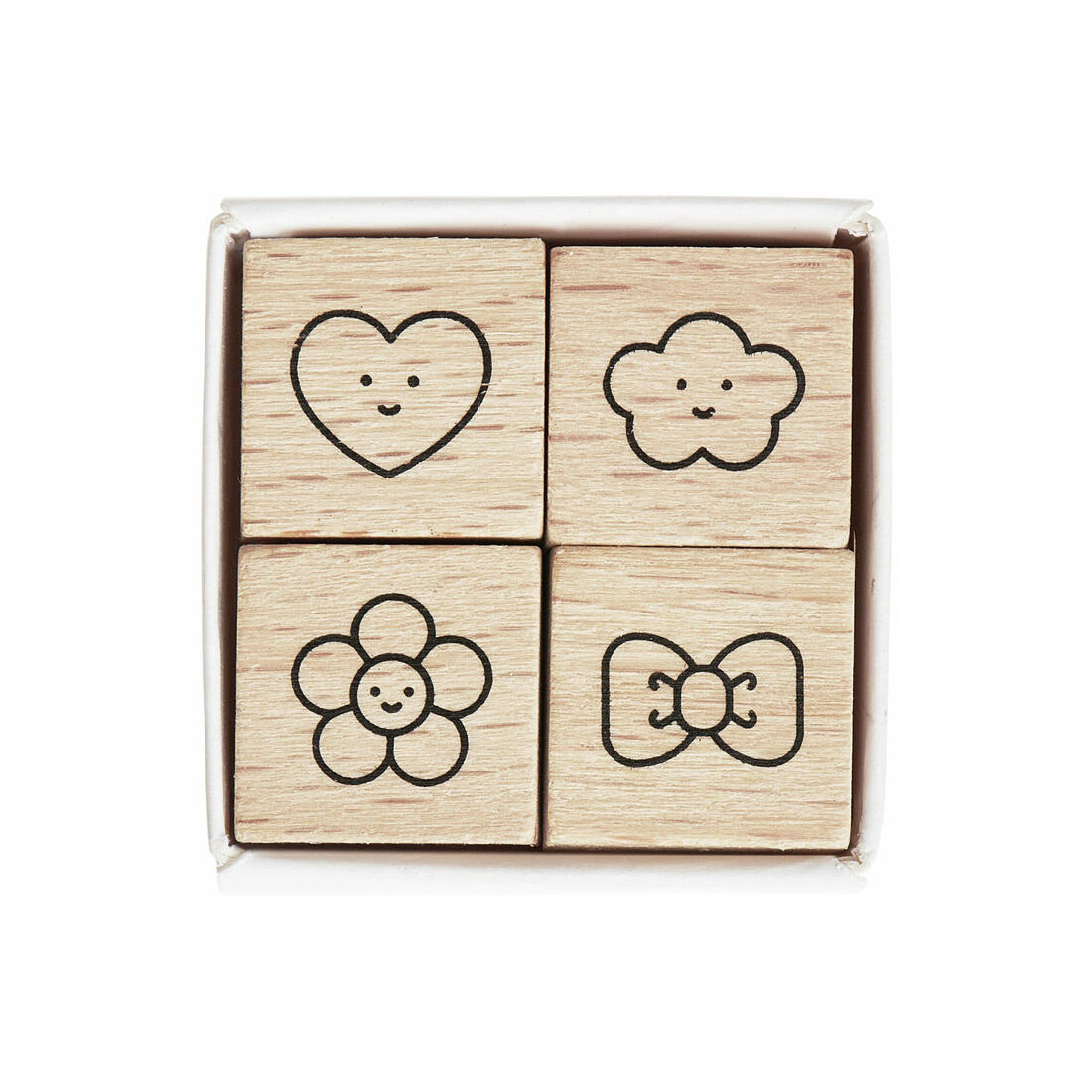 Stempelset mini symbool 4 stuks