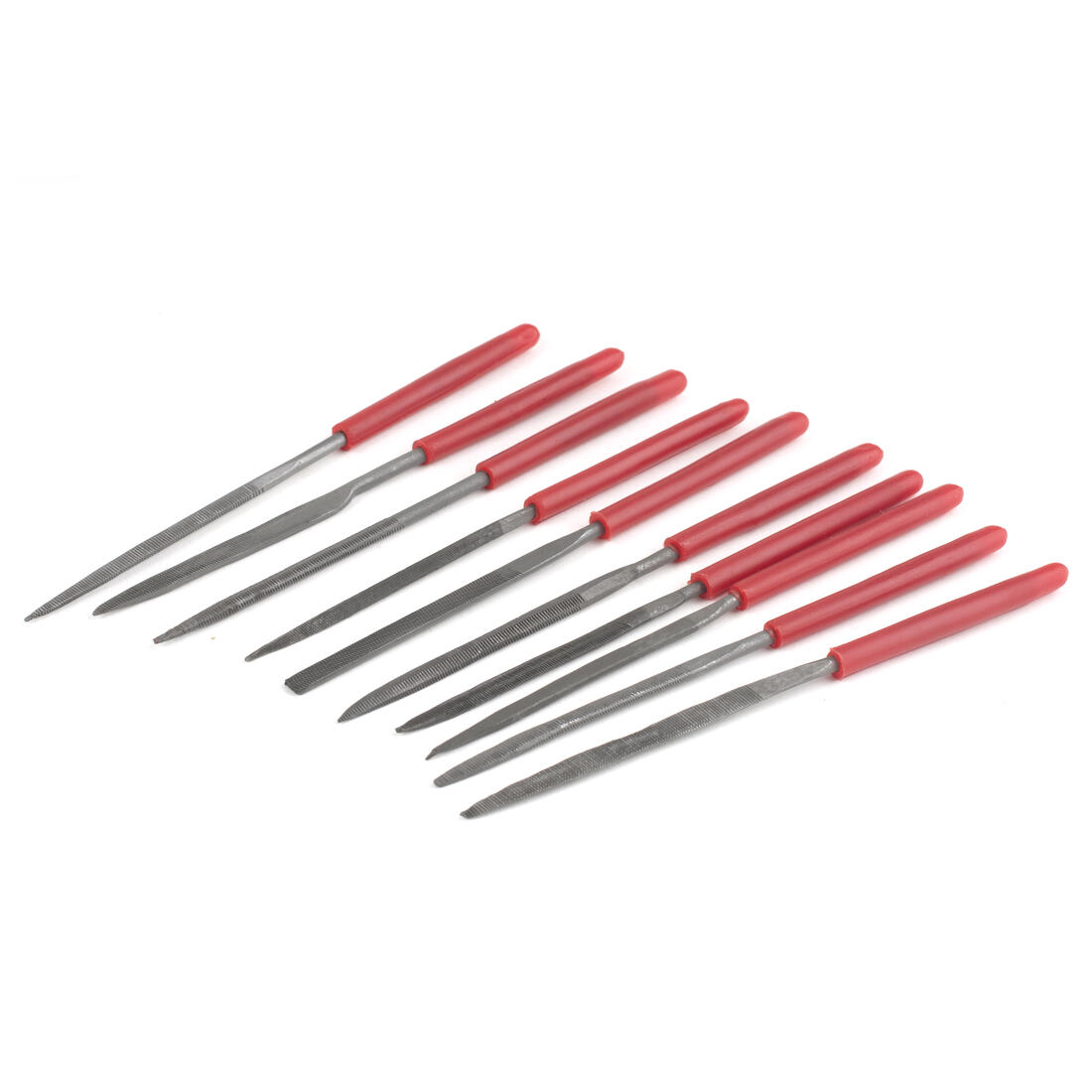 Vijlenset met plastic handvat 10 stuks