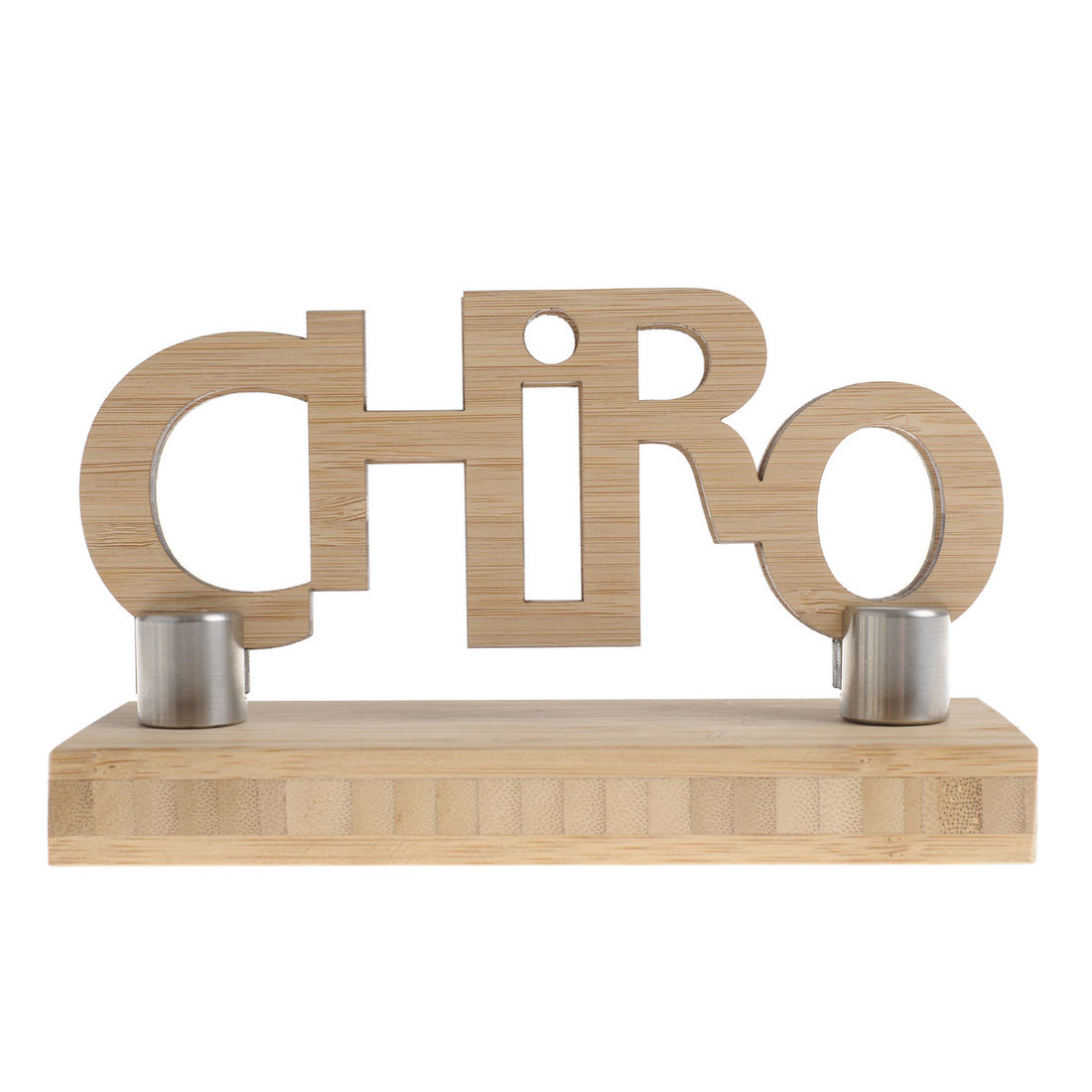 Afscheidsgeschenk Chiro in bamboe (met fotohouder)