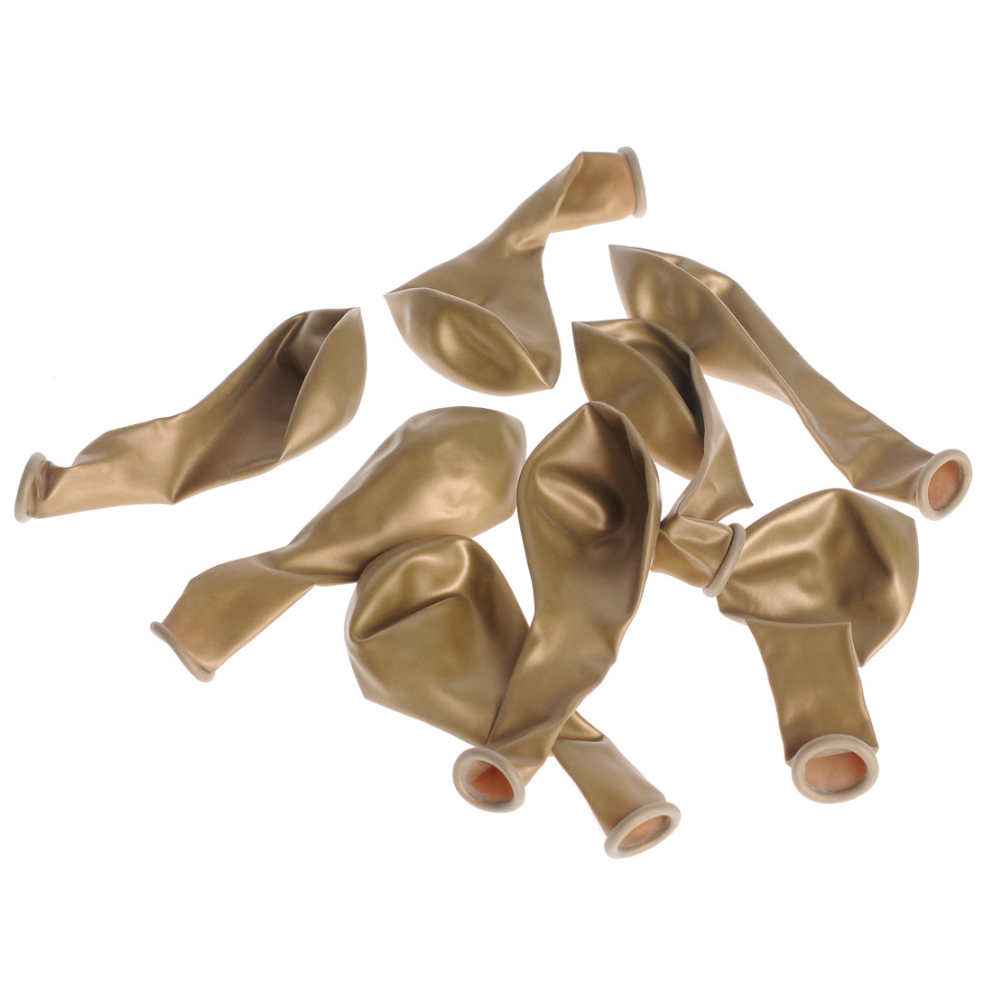 Ballonnen 23 cm 8 stuks goud