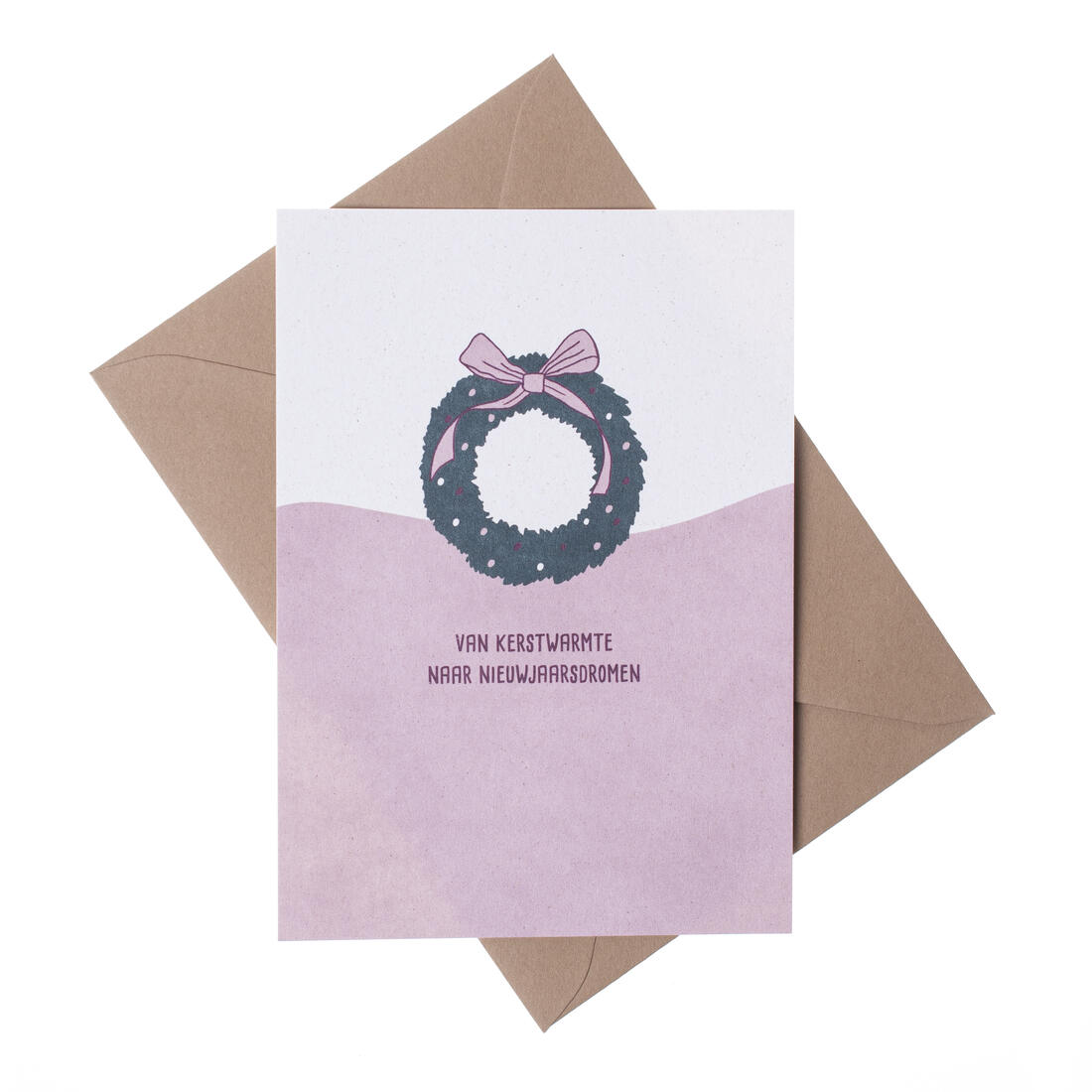 Wenskaart - Van Kerstwarmte naar nieuwjaarsdromen