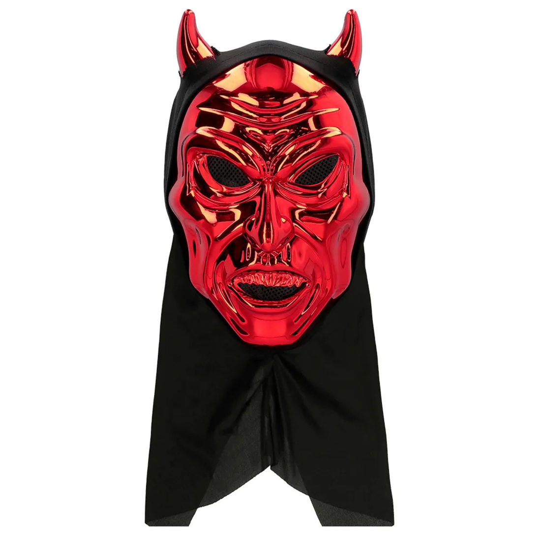 Masker duivel rood met kap
