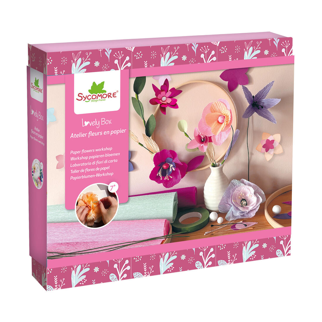Lovely box - Papieren bloemen workshop 7+