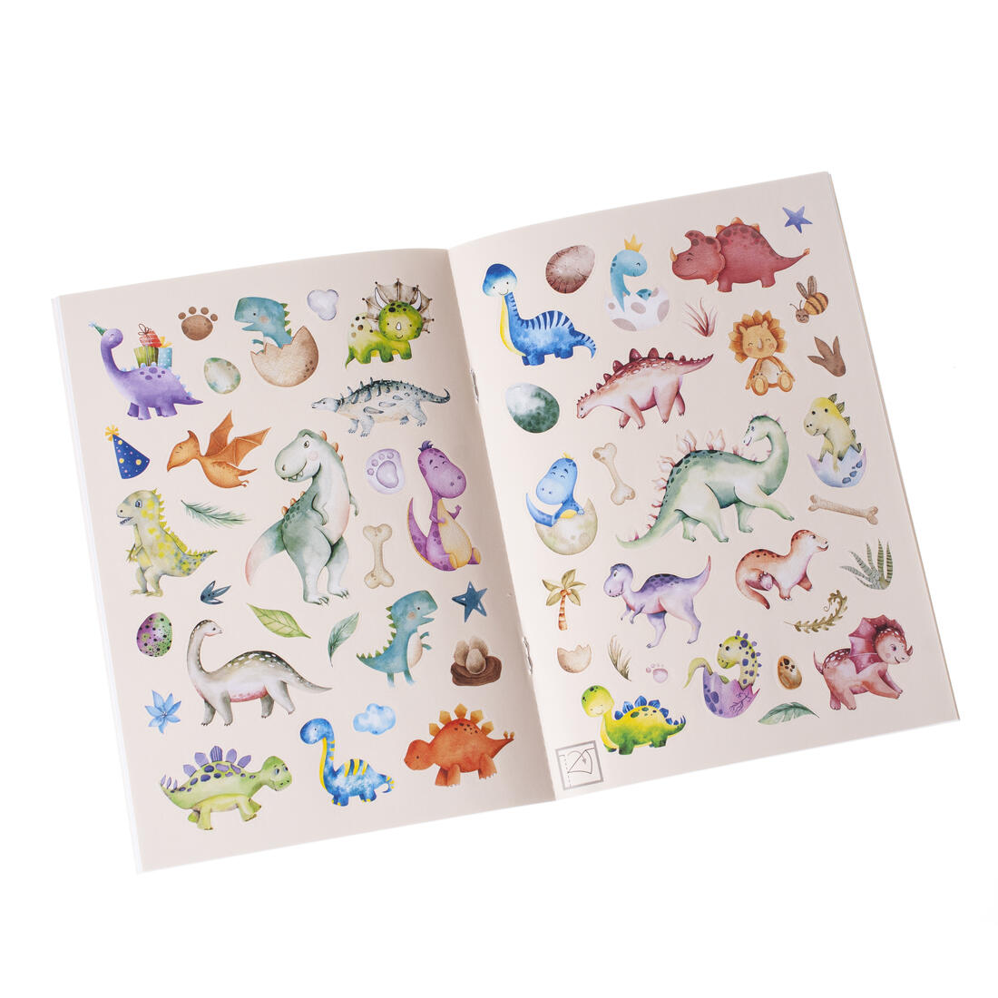 Mijn aquarelstickers dinosauriërs Mijn aquarelstickers dinosauriërs