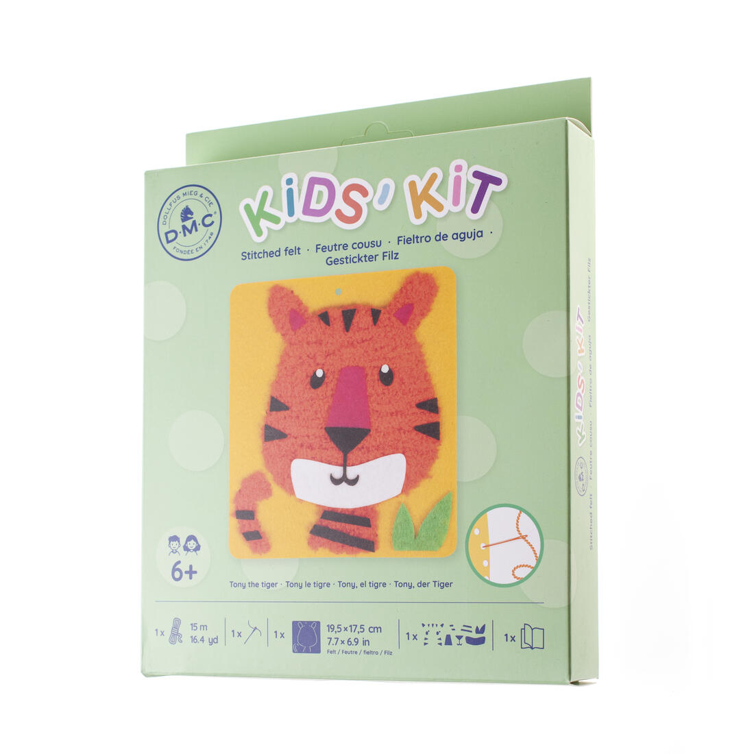 DMC Kids kit vilt naaien tijger 6+