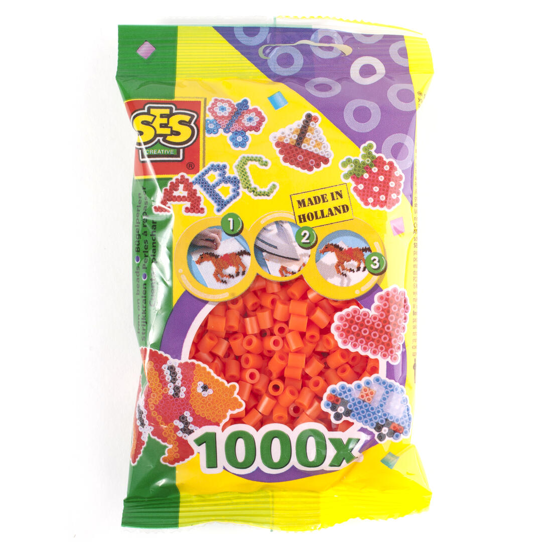 Ses strijkkralen 1000 stuks oranje Ses strijkkralen 1000 stuks oranje