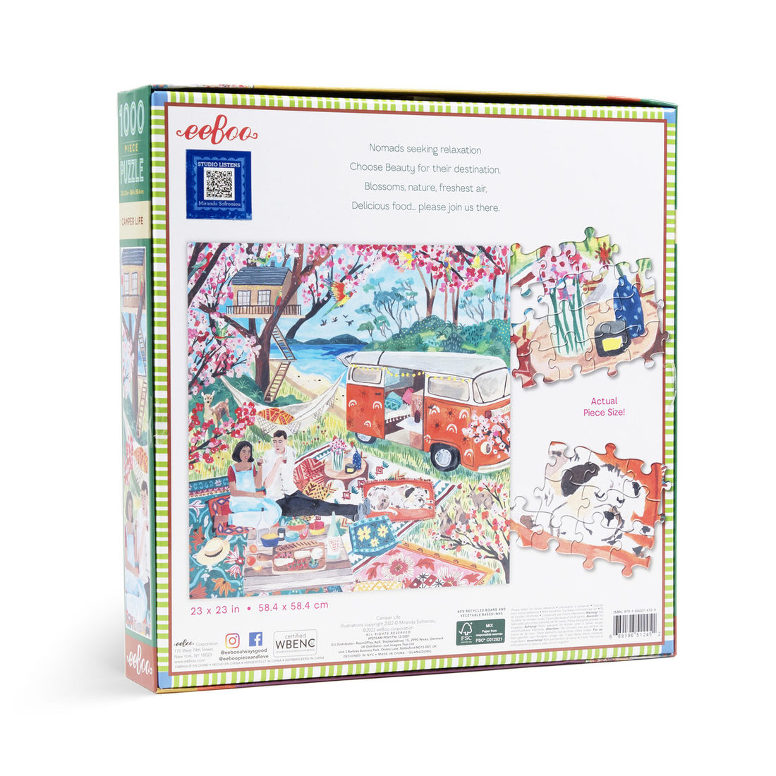 eeBoo Camper Life legpuzzel 1000 stukjes