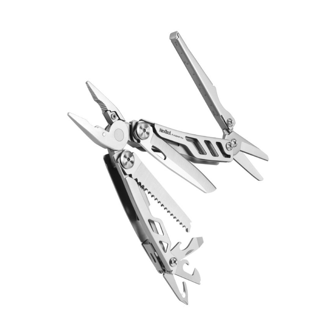 Multitool Nextool Flagship Pro in RVS met 16 functies