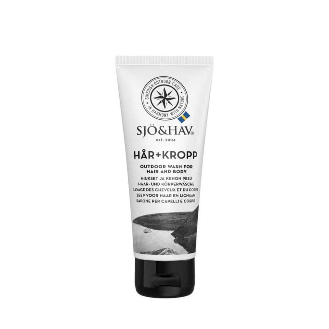 Sjö&Hav outdoor zeep haar+body 75 ml (bio-afbreekbaar)