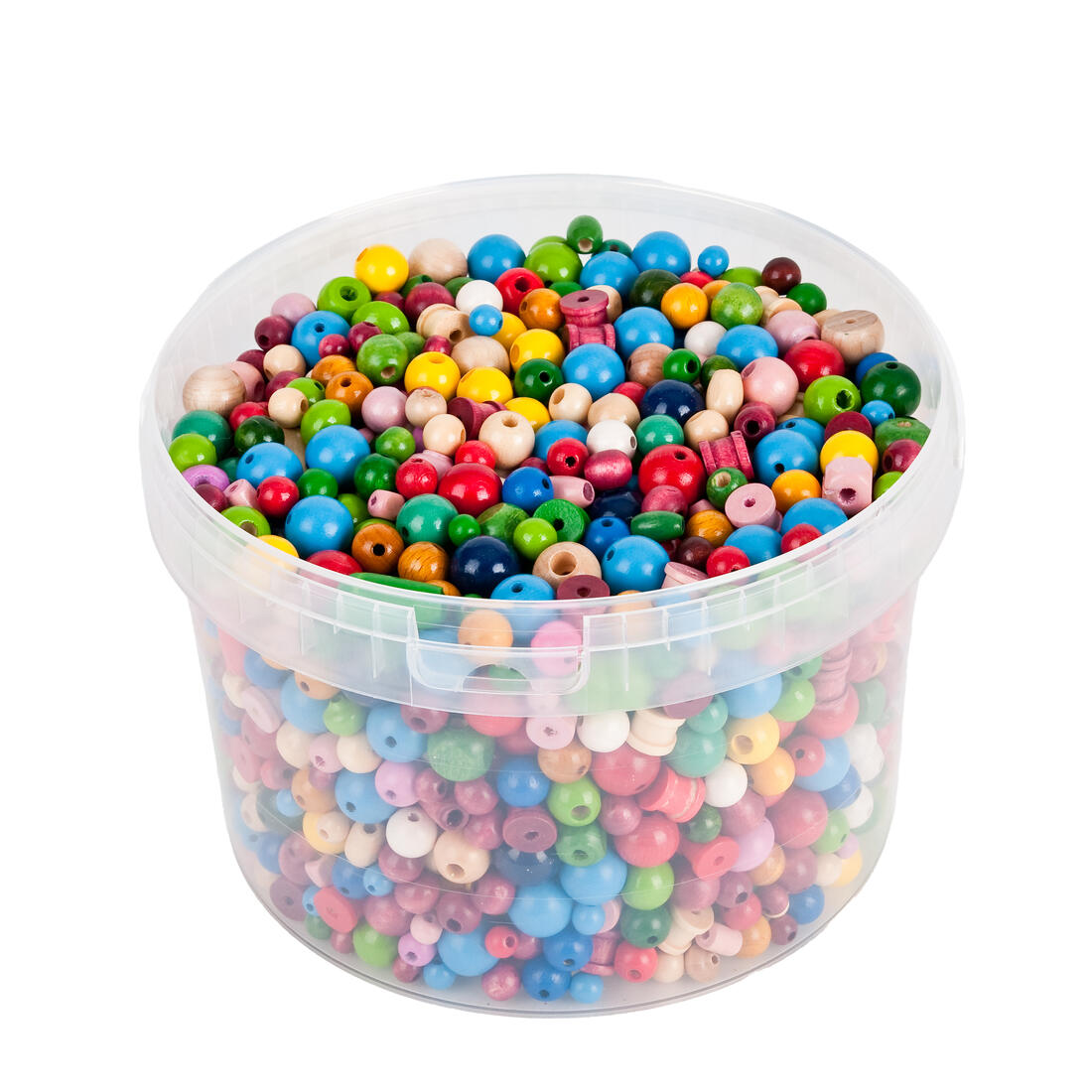 Houten kralen 4-16 mm assortiment 1200 g Houten kralen 4-16 mm assortiment 1200 g