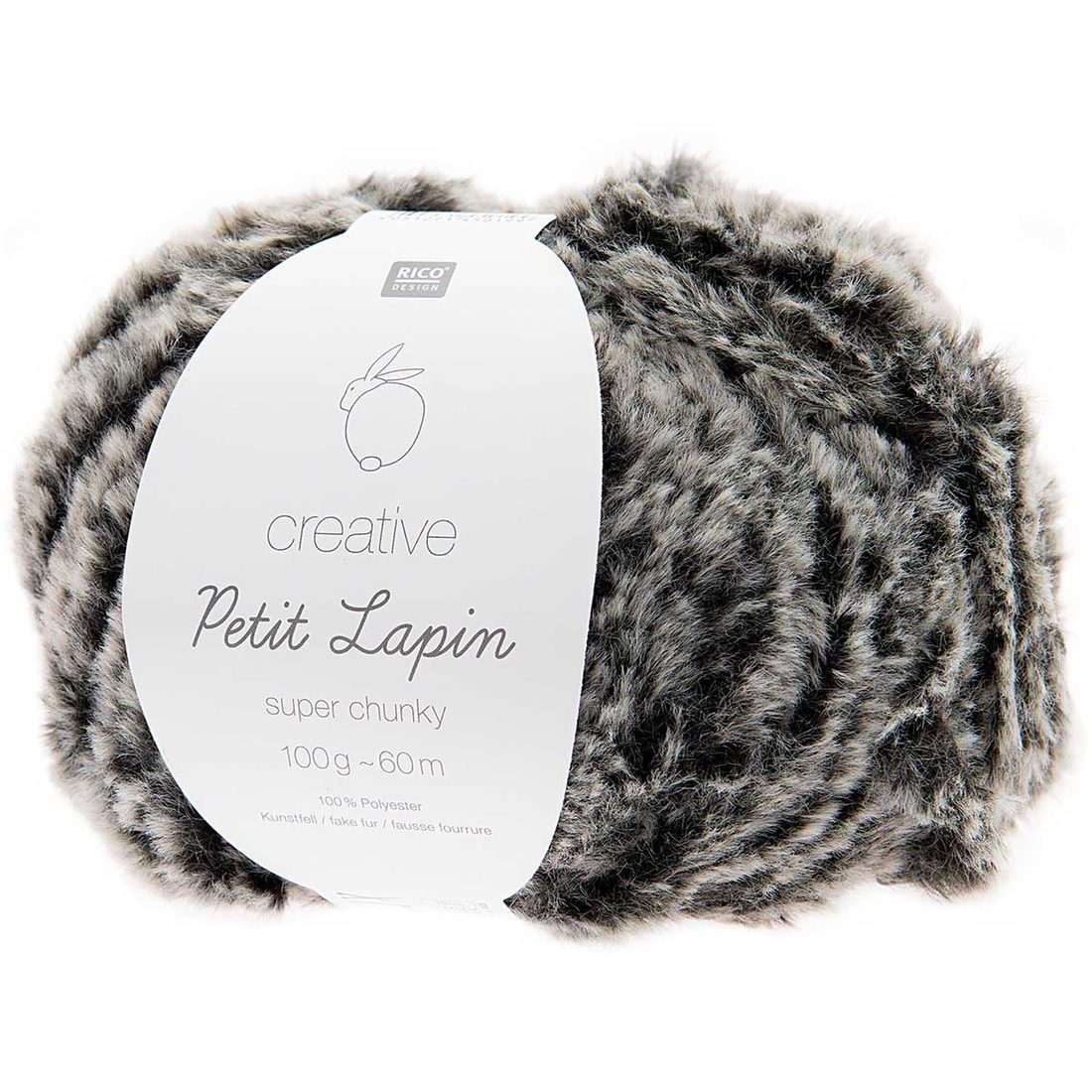 Creative Petit Lapin Super Chunky 100 g antraciet