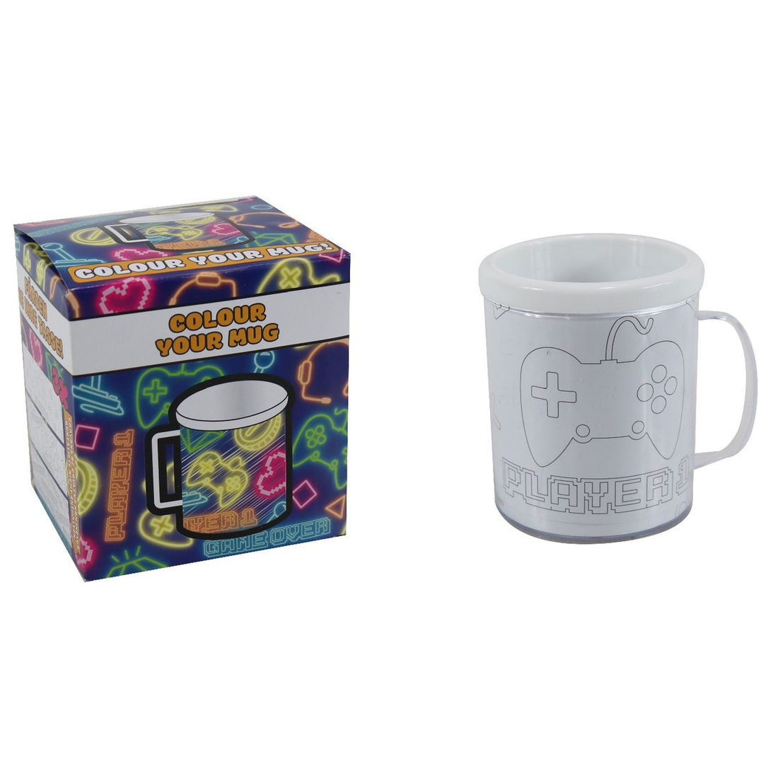 Kleur je beker! gamer