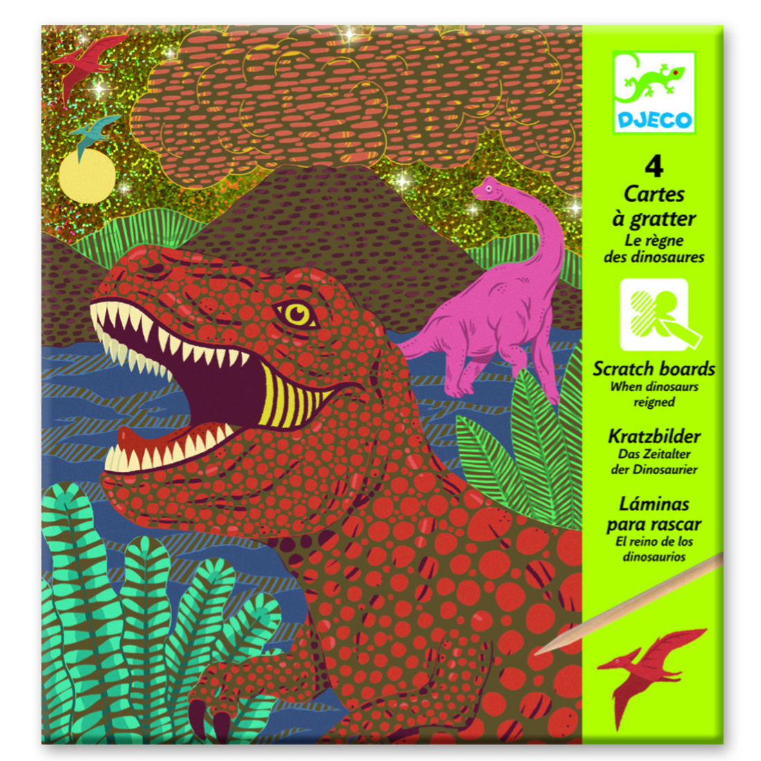 Djeco kraskaarten Dino's 6-10 jaar