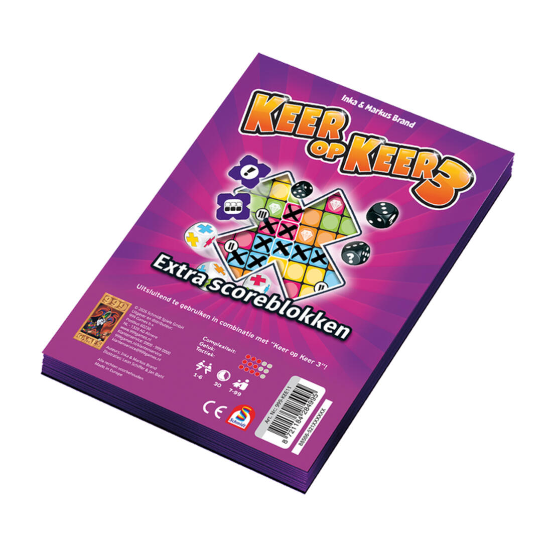 Keer op keer 3 - extra scoreblokken level 1 (2 stuks) 7+