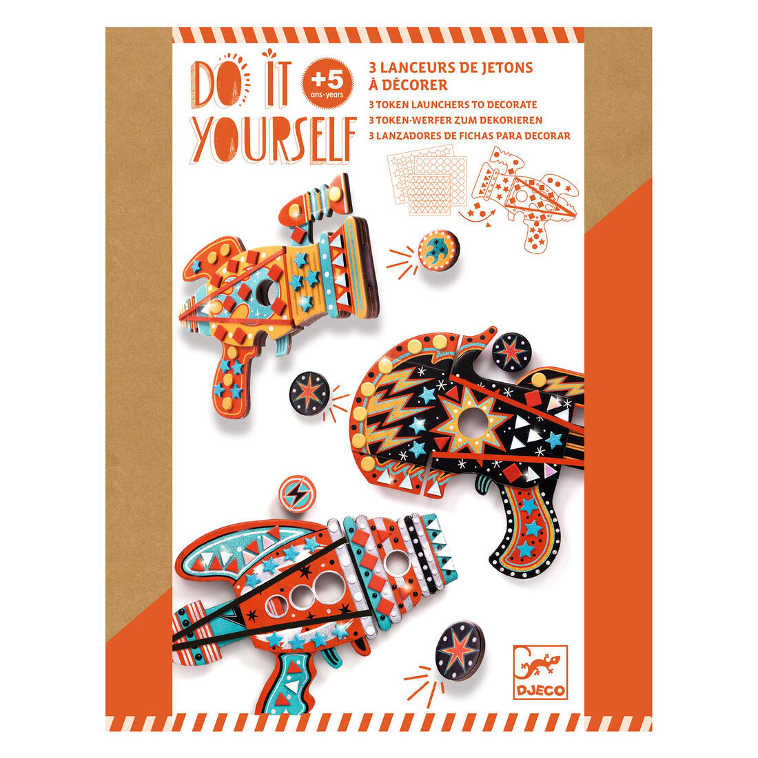 Djeco DIY shooters Kosmik 3 stuks +5 jaar Djeco DIY shooters Kosmik 3 stuks +5 jaar