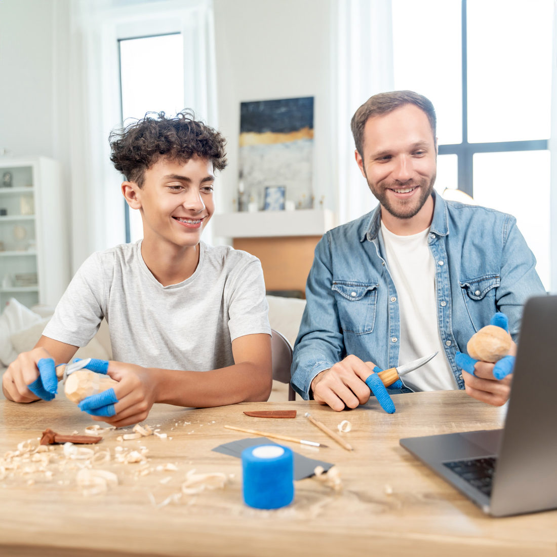 Family fun houtsnijden set  Family fun houtsnijden set