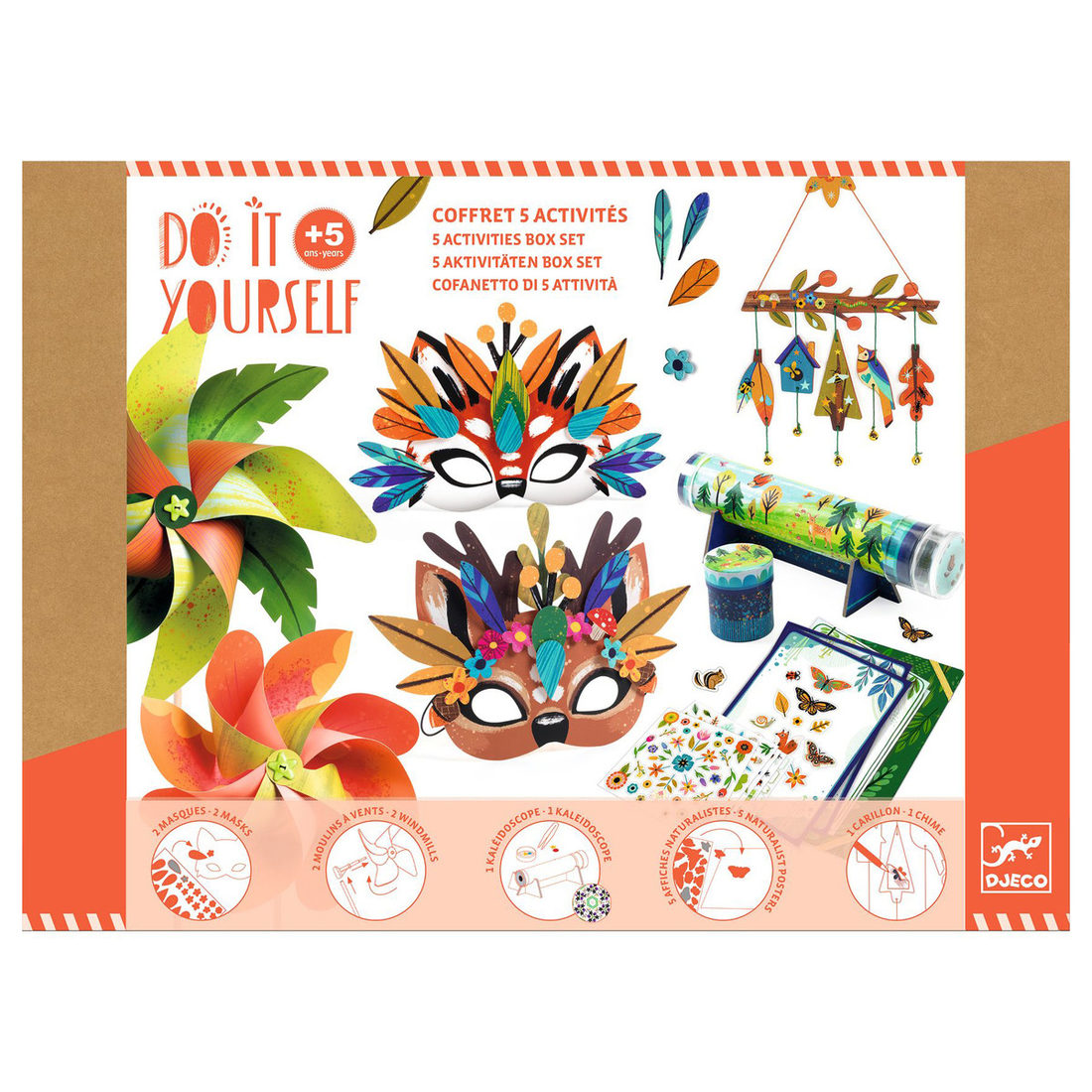 Djeco DIY 5 activiteiten Nature +5 jaar Djeco DIY 5 activiteiten Nature +5 jaar