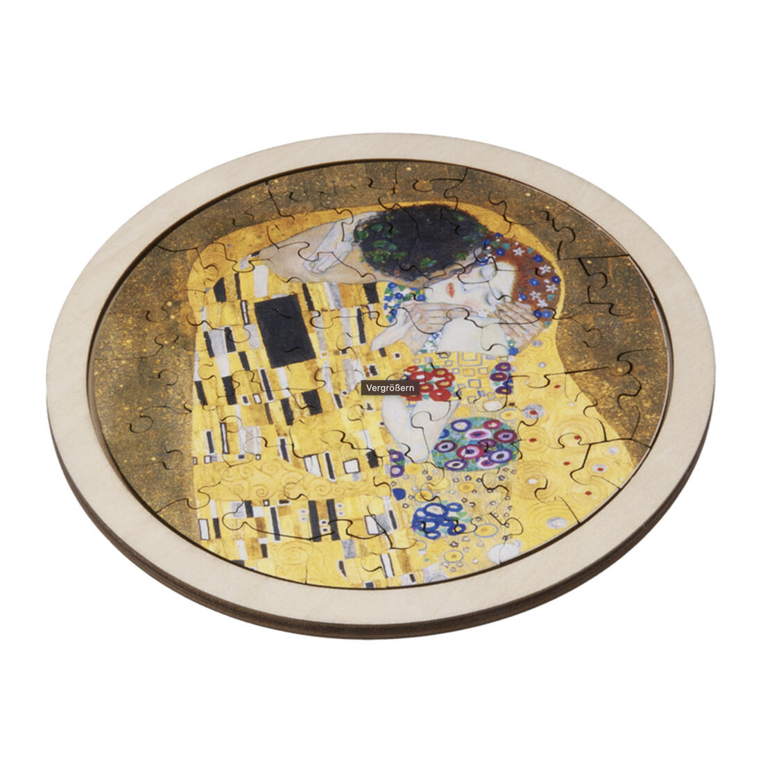 Kunstpuzzel Klimt - De kus 48 stuks in hout