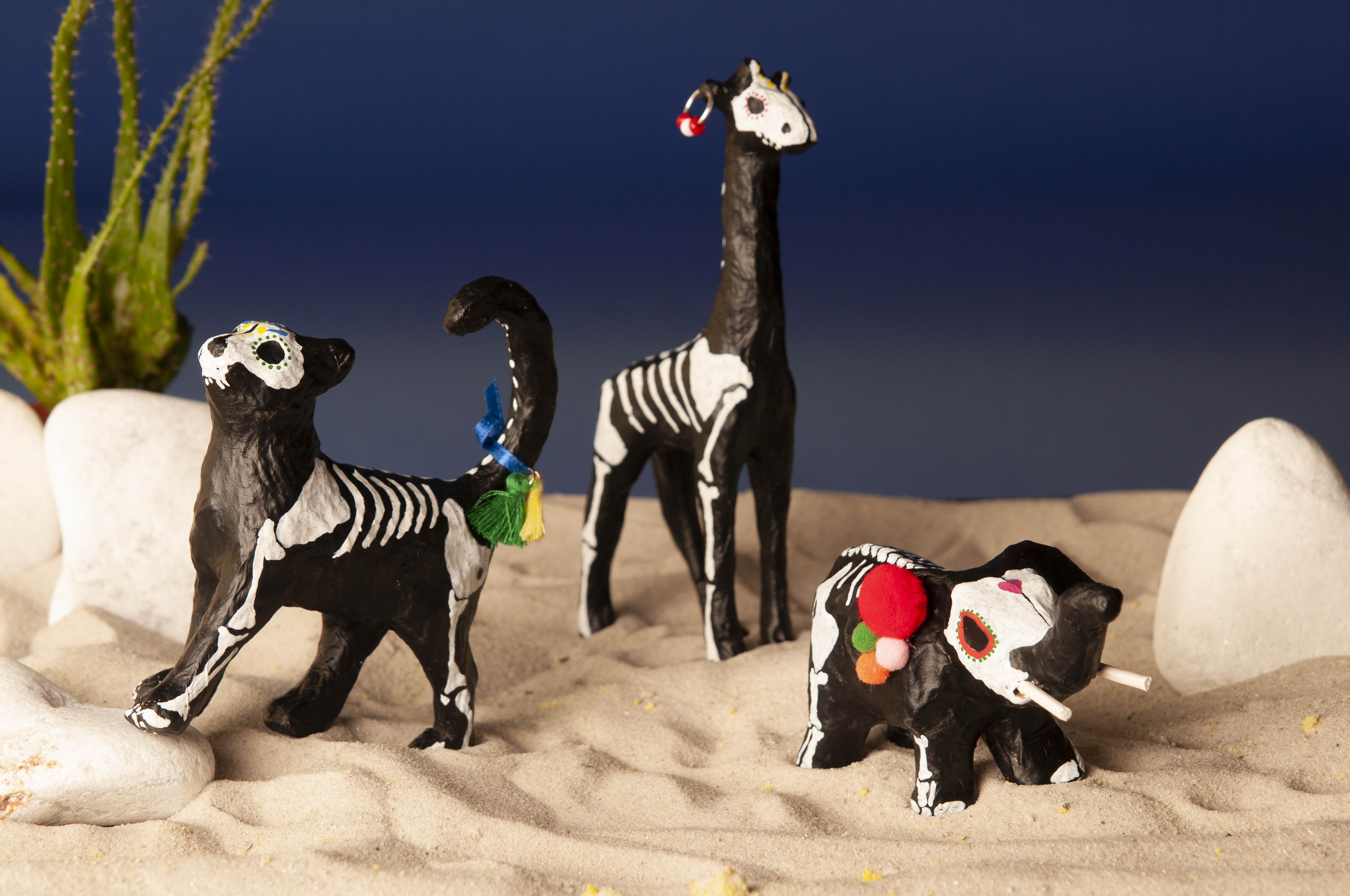 Knutselidee: dia de los muertos