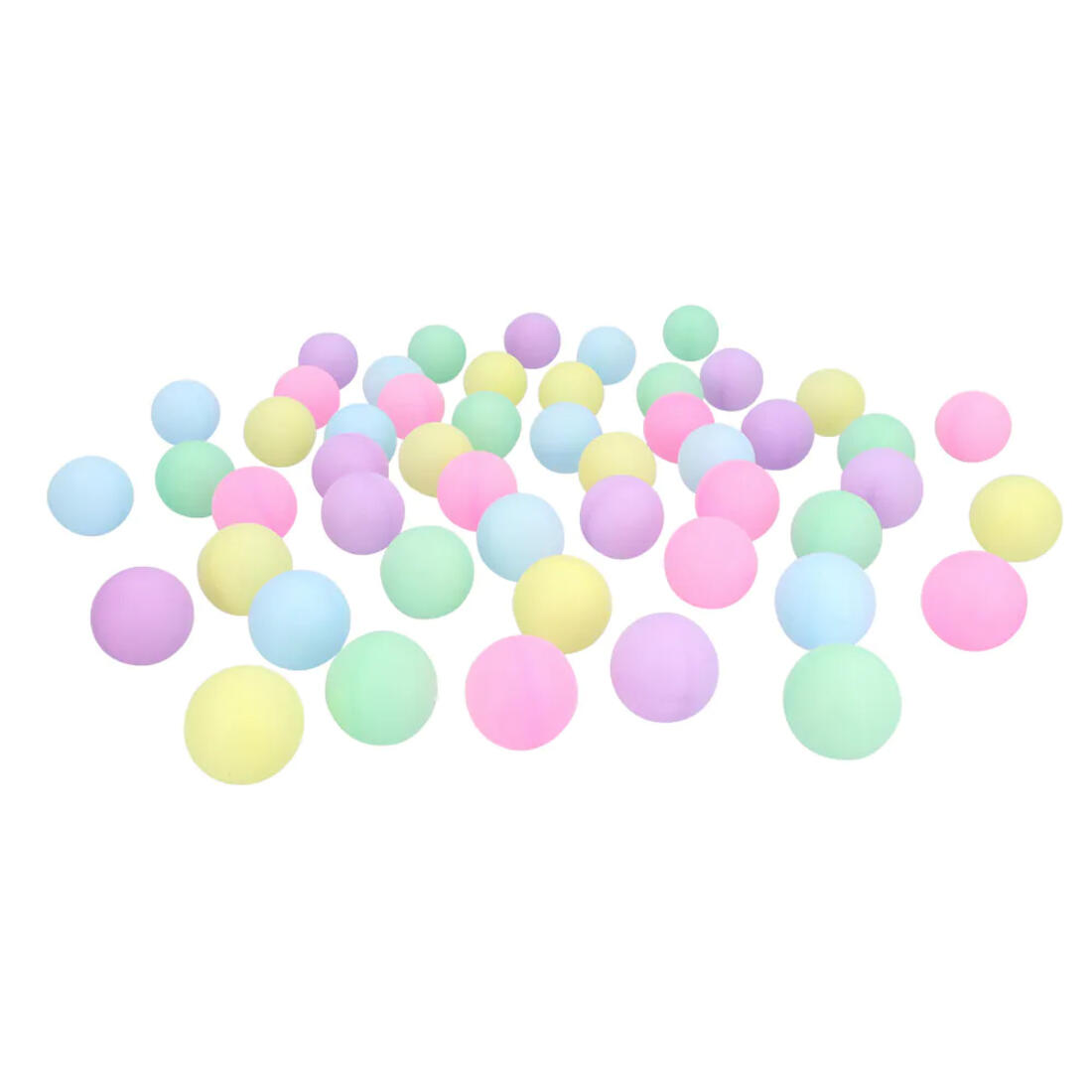 Set van 50 pastelgekleurde balletjes