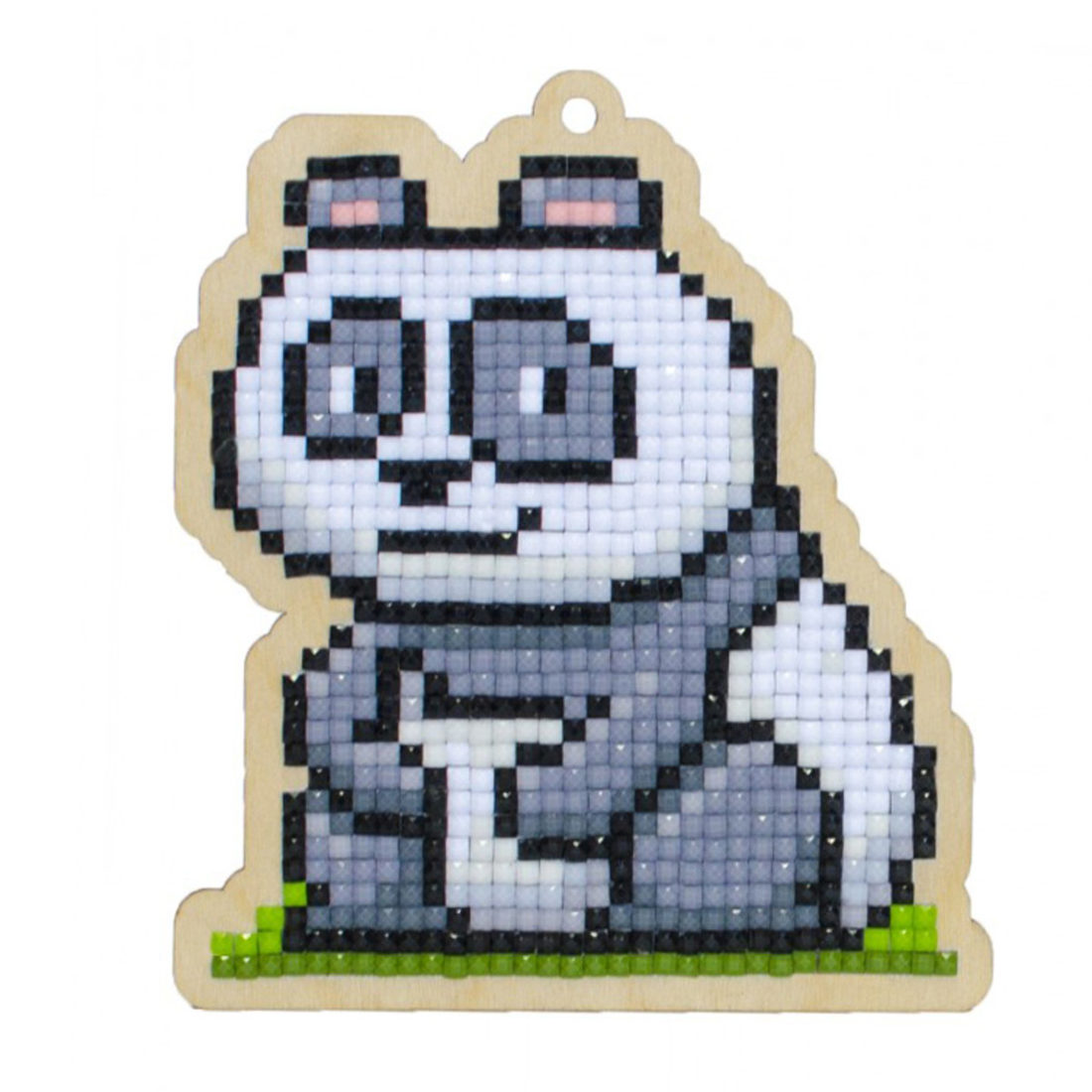 Diamond Painting op hout M panda