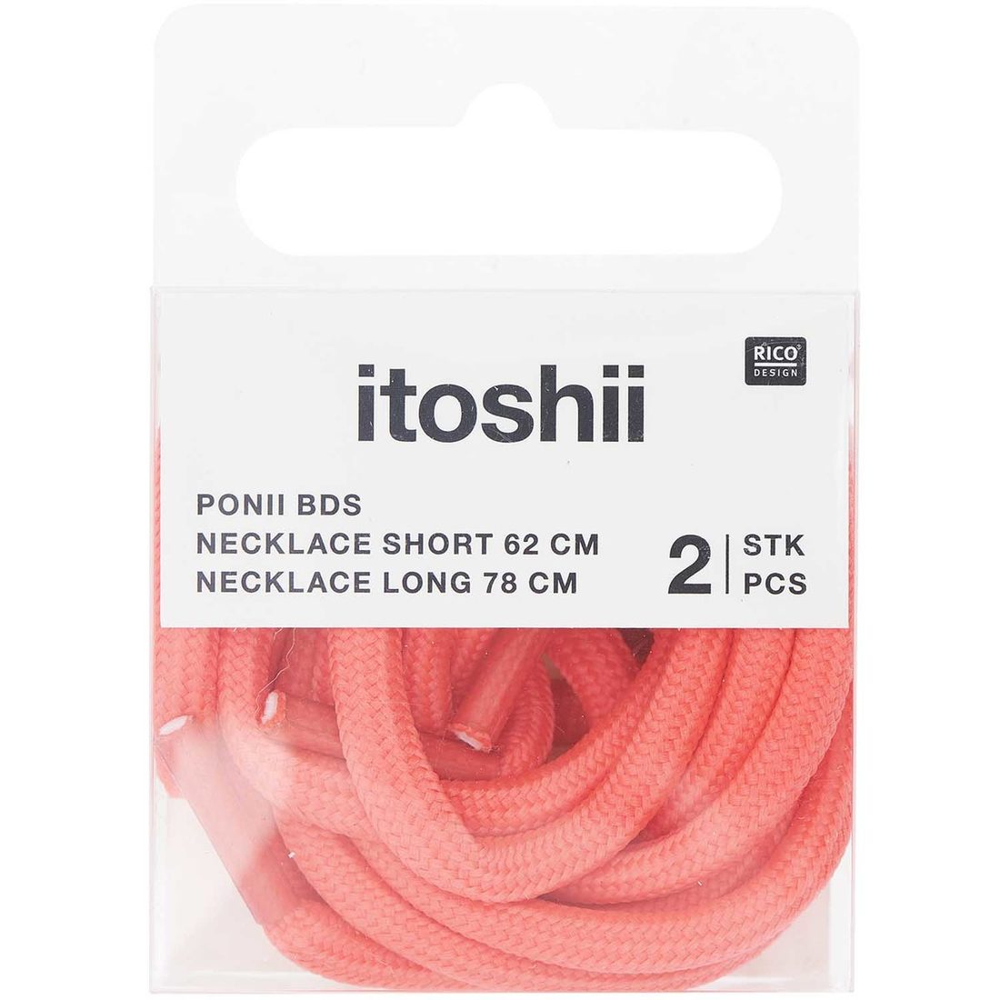 Ponii Beads Halsketting veter 62 cm + 78 cm (2 stuks)