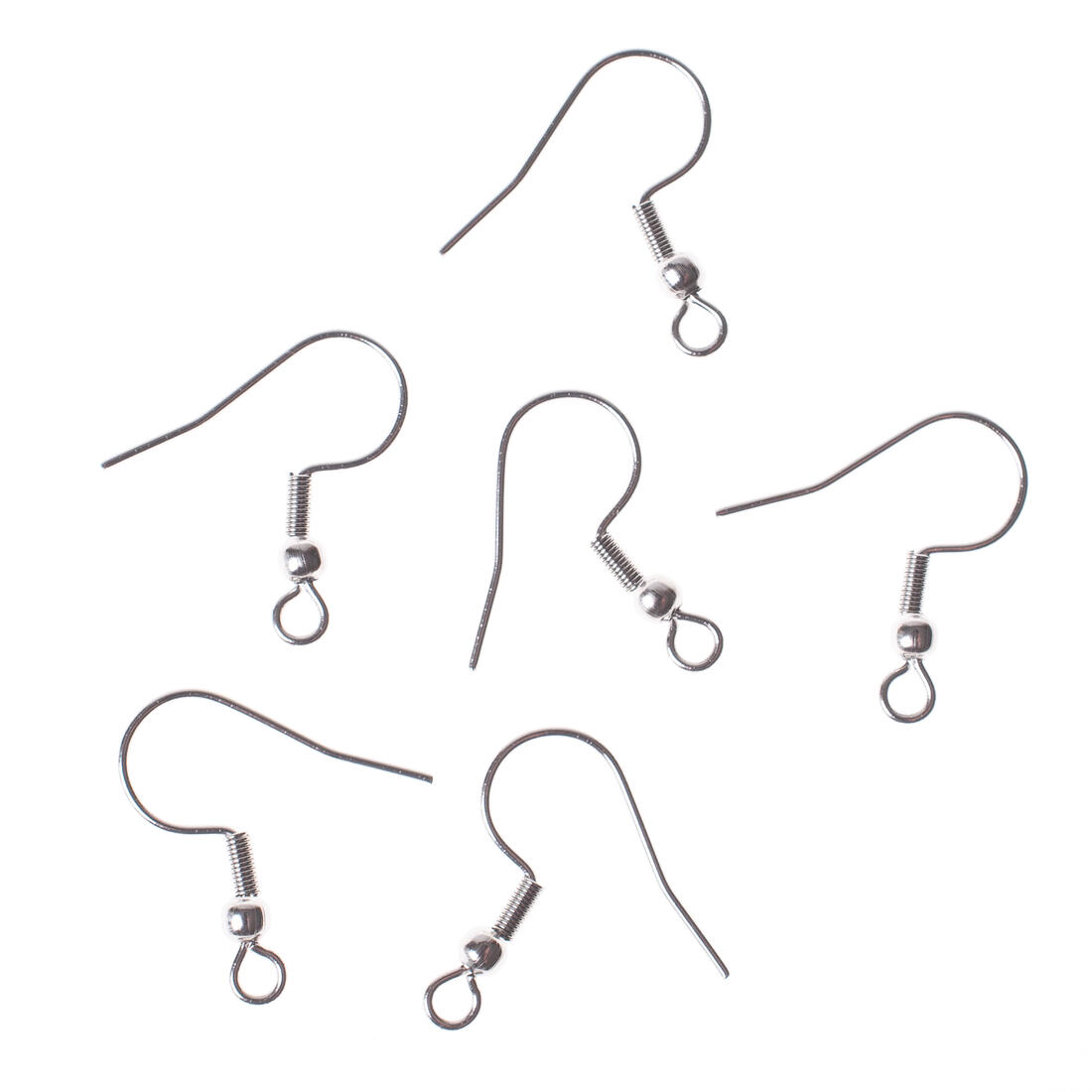 Oorhaakjes 6 stuks chirurgisch staal Oorhaakjes 6 stuks chirurgisch staal